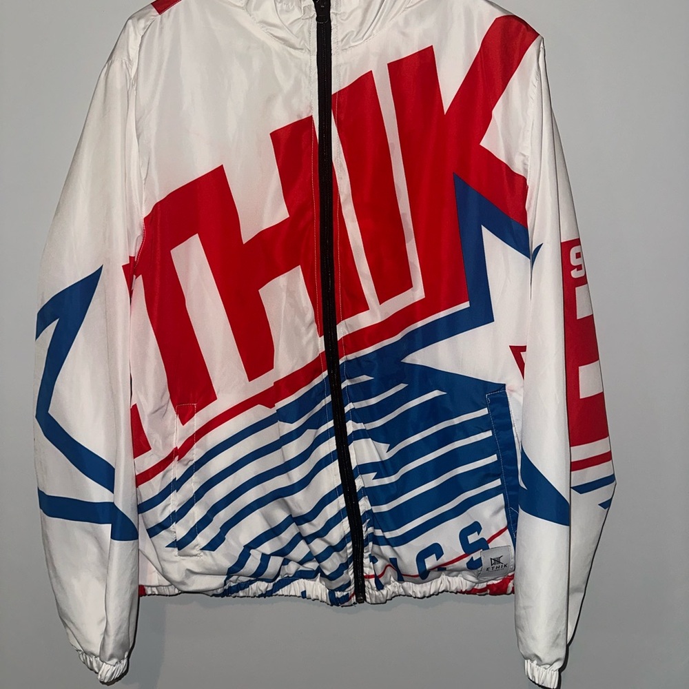 Red , White and Blue Ethik Windbreaker